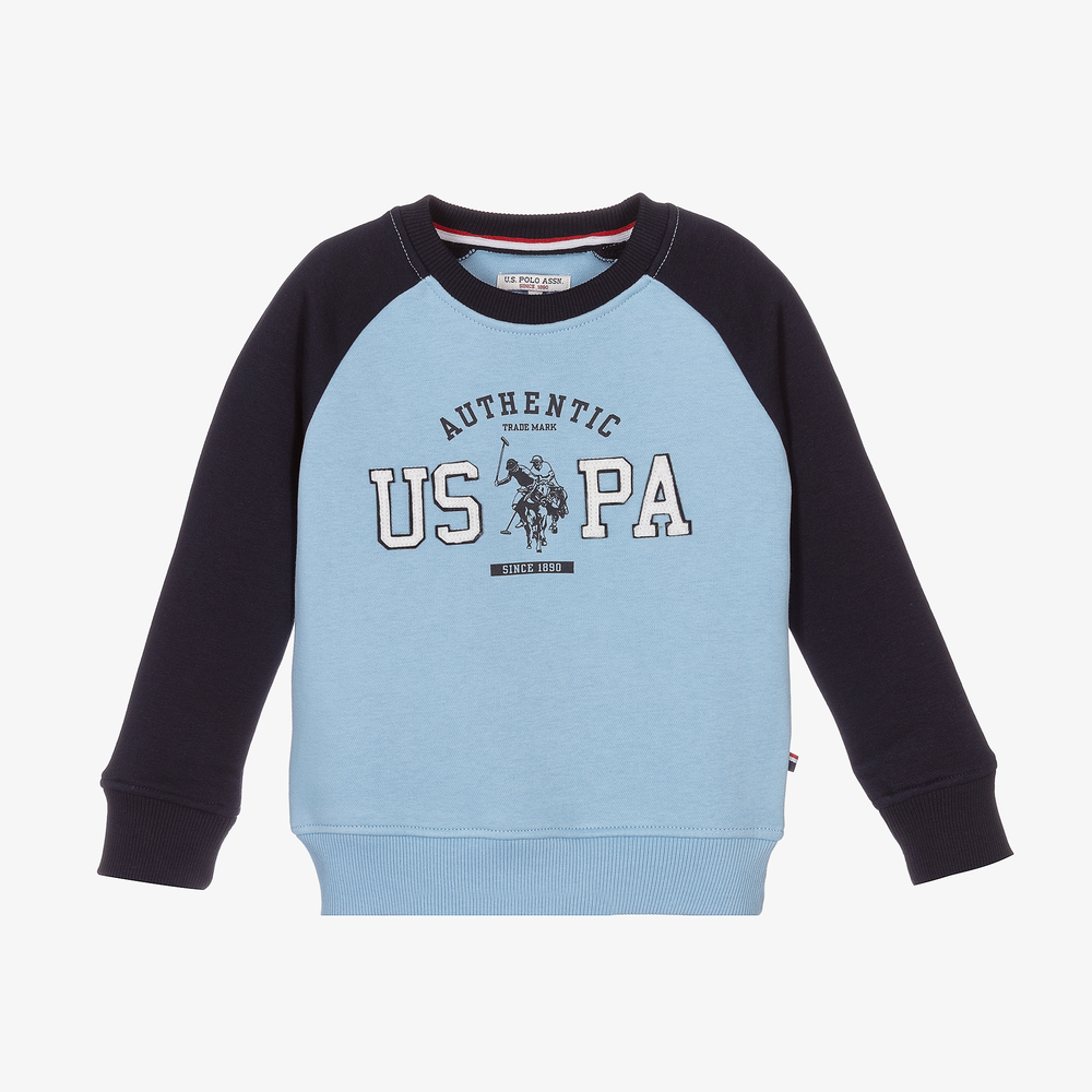 U.S. Polo Assn. - Blue Cotton Logo Sweatshirt | Childrensalon