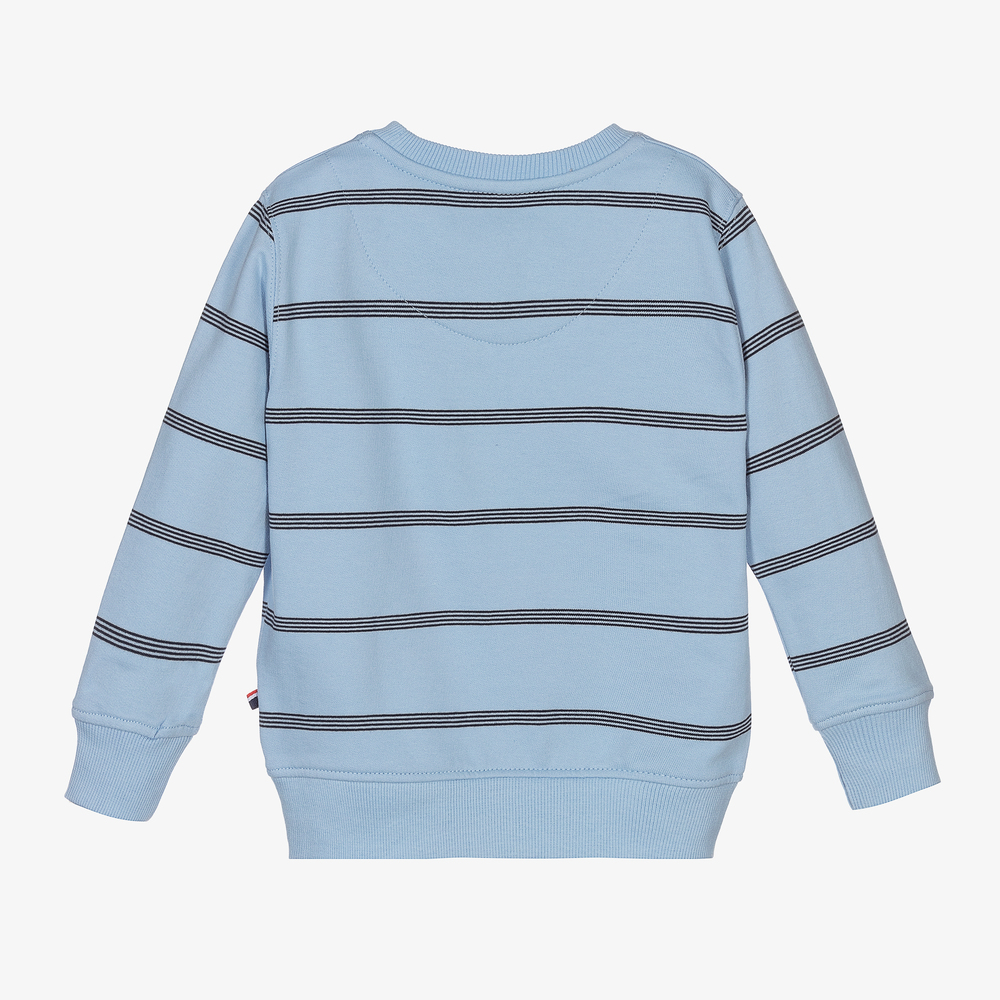 U.S. Polo Assn.-Blue Cotton Logo Sweatshirt | Childrensalon Outlet