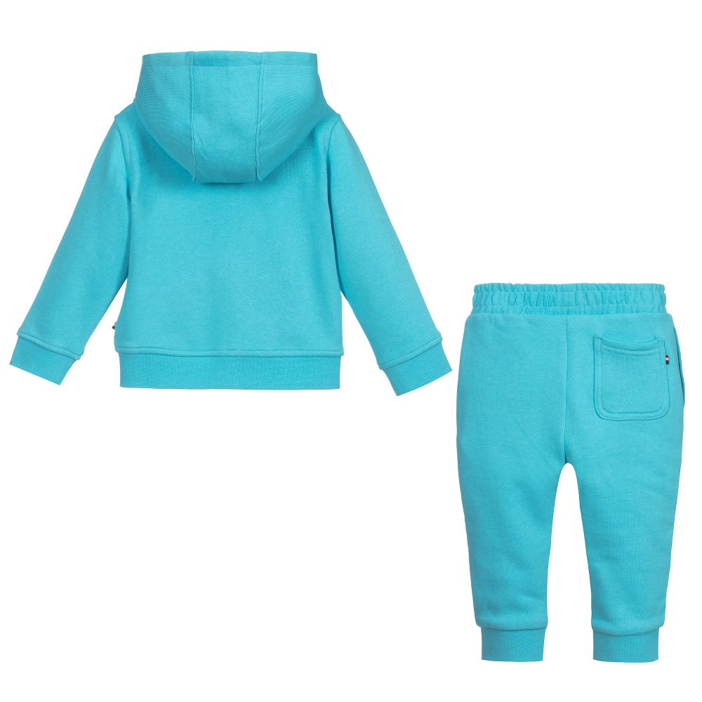 U.S. Polo Assn.-Blue Cotton Logo Tracksuit | Childrensalon Outlet