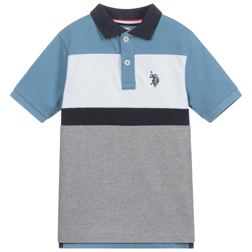U.S. Polo Assn. - Blue & Logo Polo Shirt Childrensalon