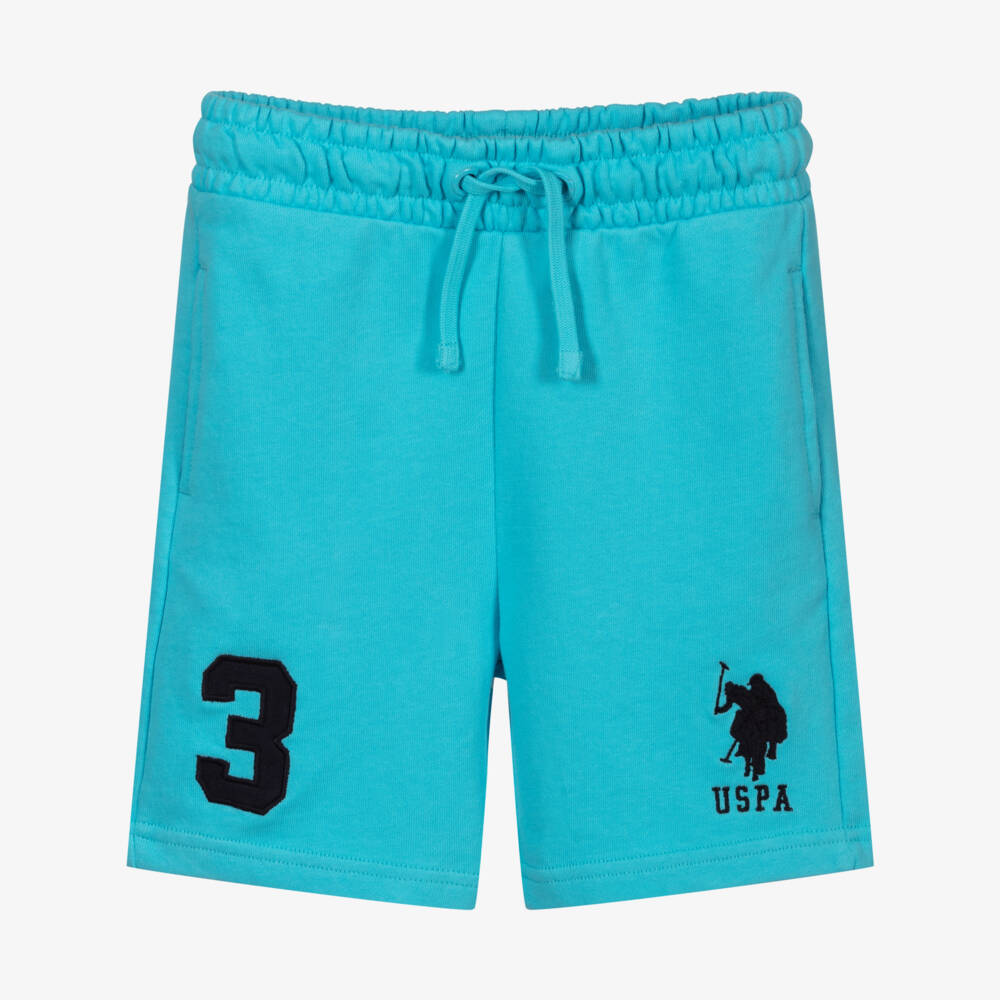 U.S. Polo Assn.-Blue Logo Jersey Shorts | Childrensalon Outlet