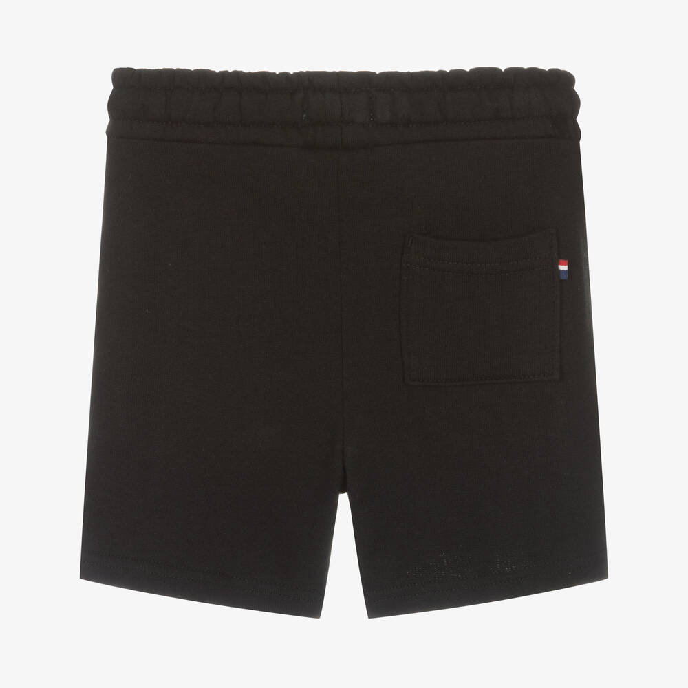 U.S. Polo Assn.-Boys Black Cotton Logo Shorts | Childrensalon Outlet