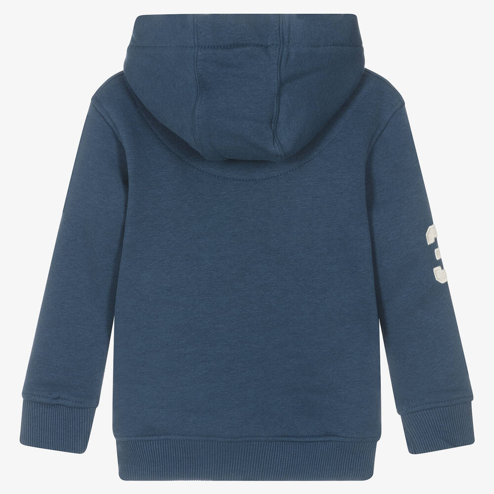 U.S. Polo Assn. Boys Blue Cotton Logo Hoodie Childrensalon Outlet