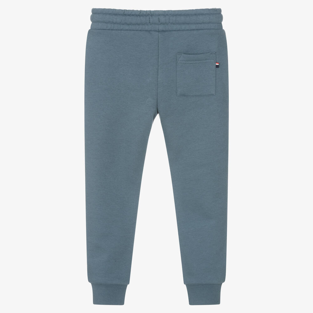 U.S. Polo Assn.-Boys Blue Cotton Logo Joggers | Childrensalon Outlet