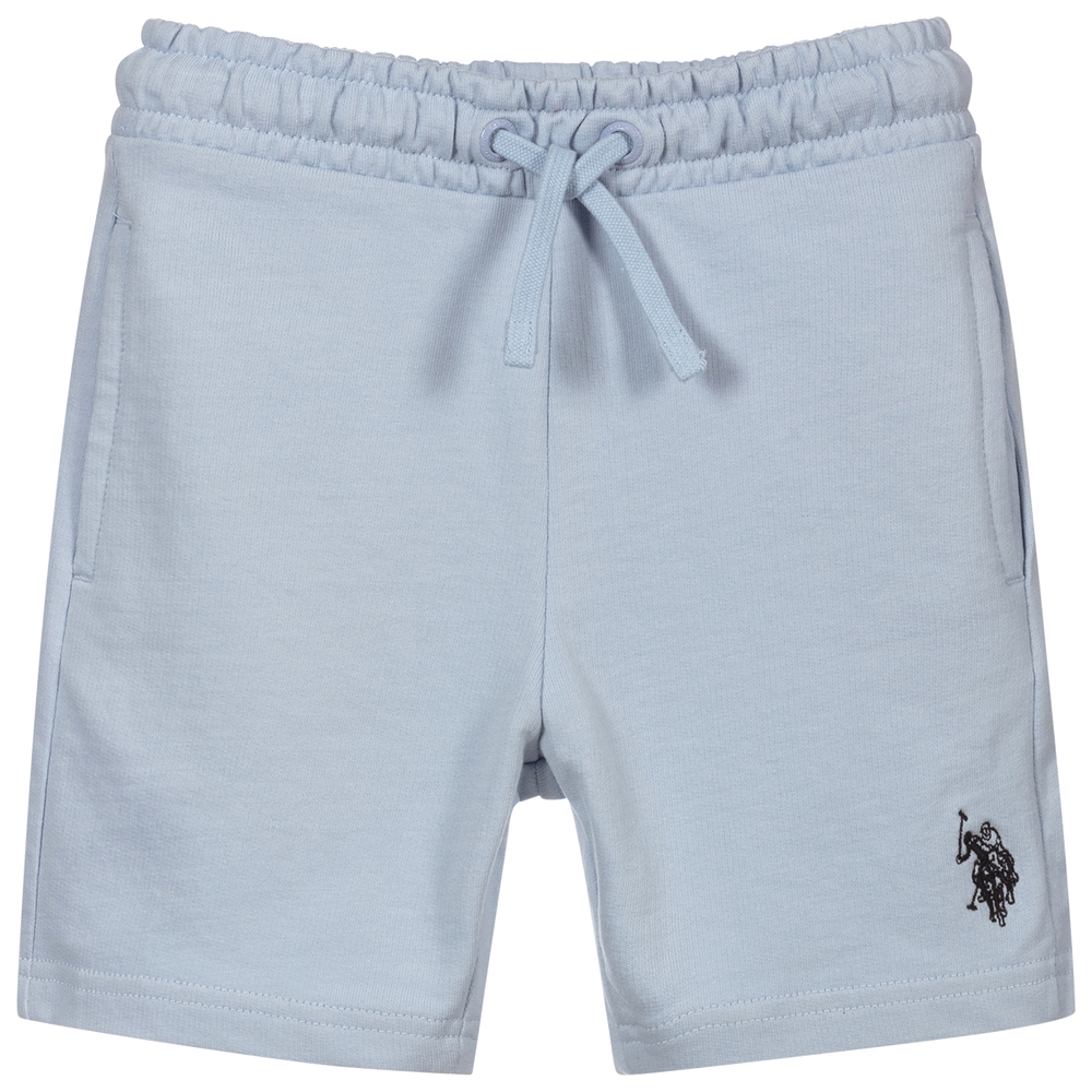 U.S. Polo Assn. - Boys Blue Cotton Logo Shorts | Childrensalon