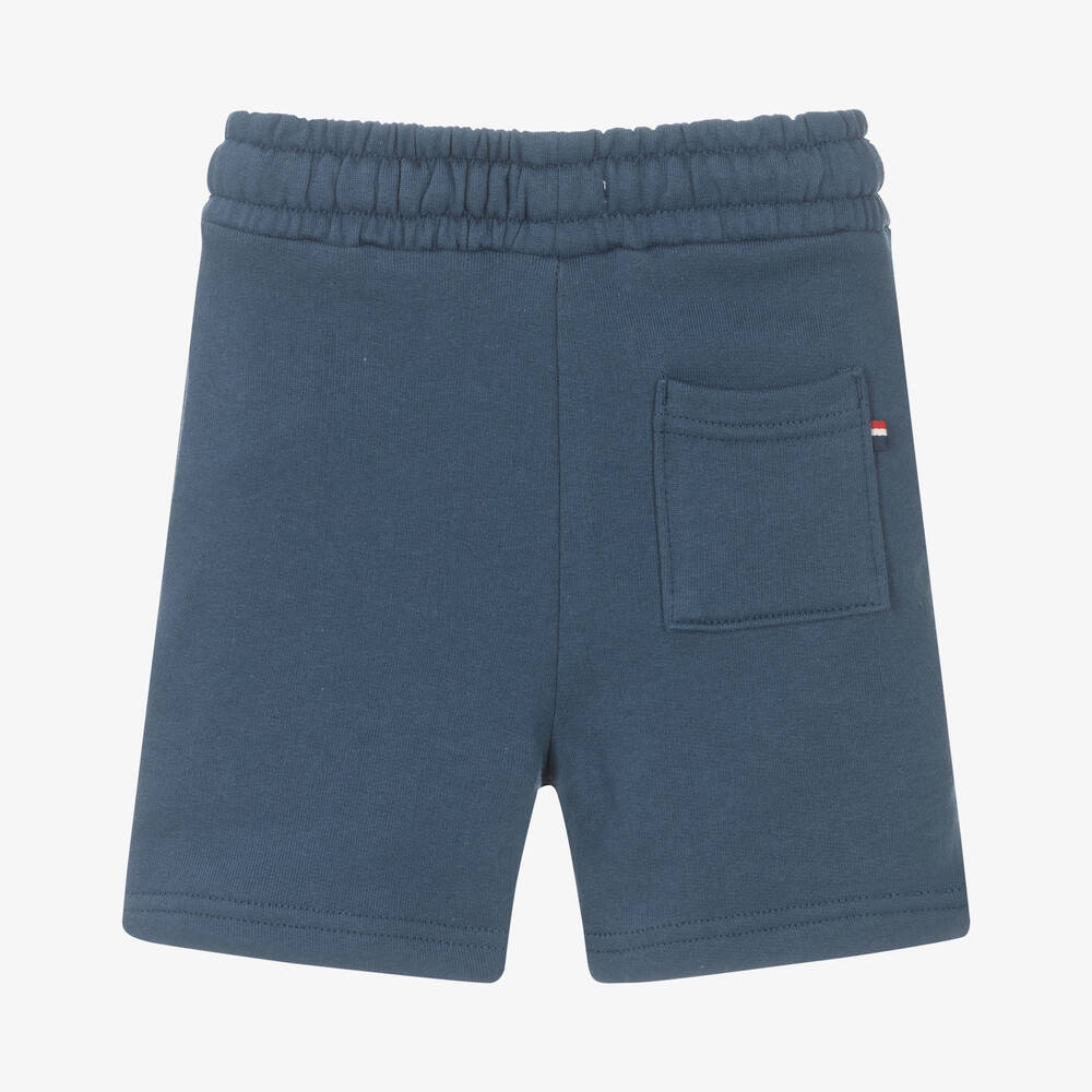 U.S. Polo Assn.-Boys Blue Cotton Logo Shorts | Childrensalon Outlet