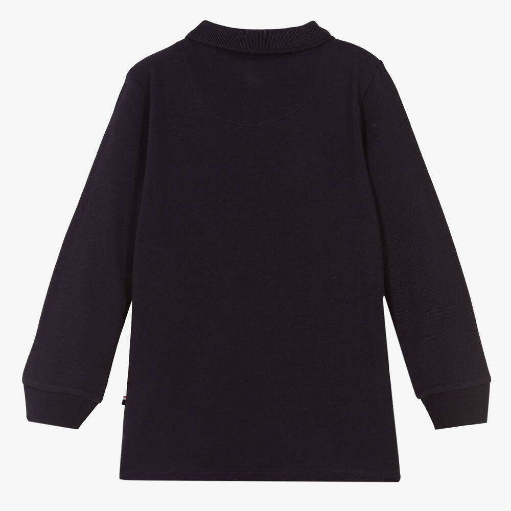 U.S. Polo Assn.-Boys Blue Cotton Polo Shirt | Childrensalon Outlet