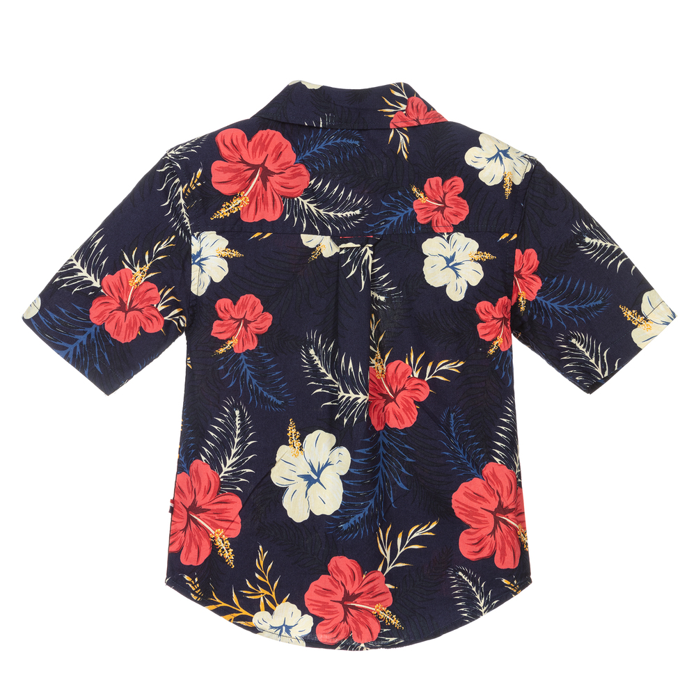 U.S. Polo Assn.-Boys Blue Cotton Shirt | Childrensalon Outlet