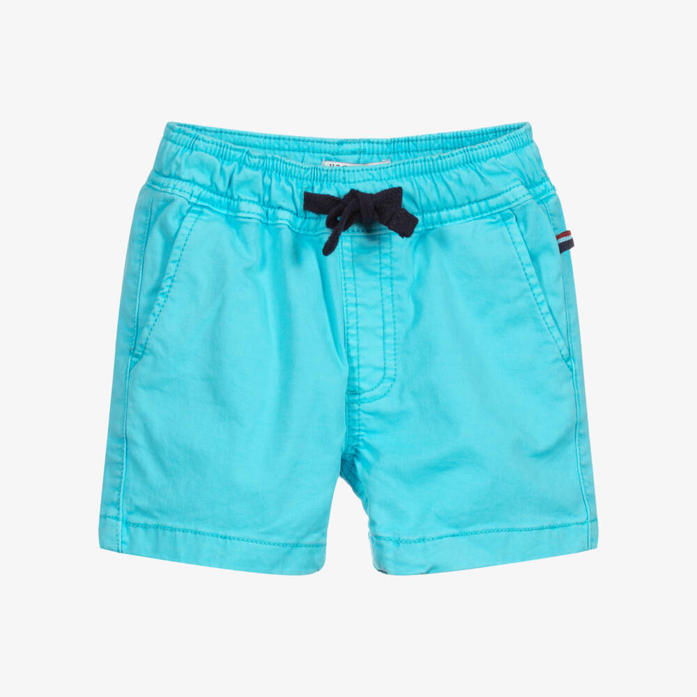 U.S. Polo Assn.-Boys Blue Cotton Shorts | Childrensalon Outlet