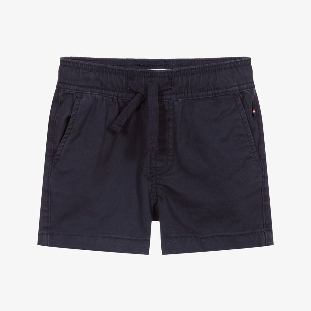 U.S. Polo Assn.-Boys Blue Cotton Shorts | Childrensalon Outlet