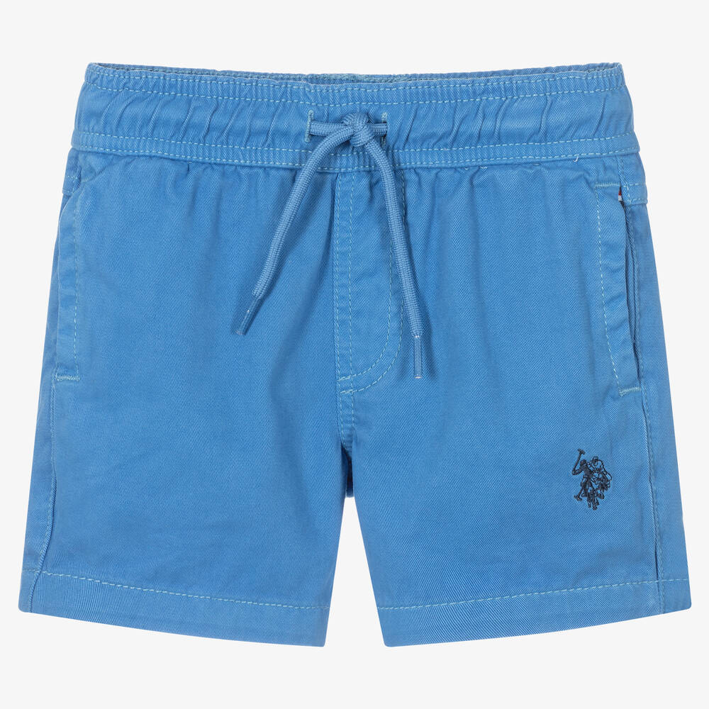 U.S. Polo Assn. - Boys Blue Cotton Shorts | Childrensalon