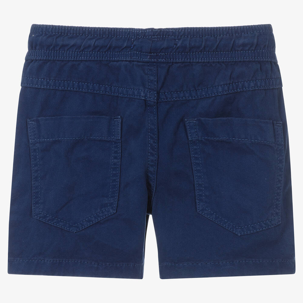 U.S. Polo Assn.-Boys Blue Cotton Shorts | Childrensalon Outlet