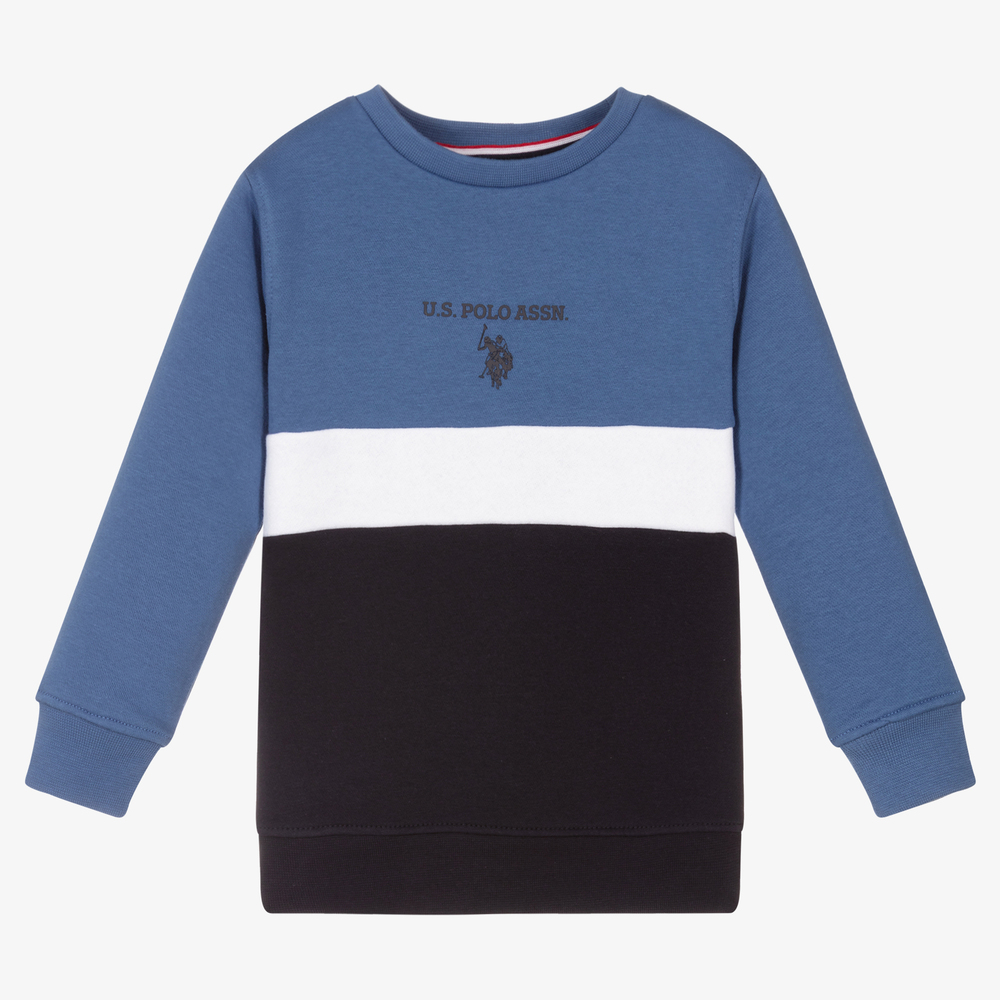 U.S. Polo Assn. - Boys Blue Cotton Sweatshirt | Childrensalon