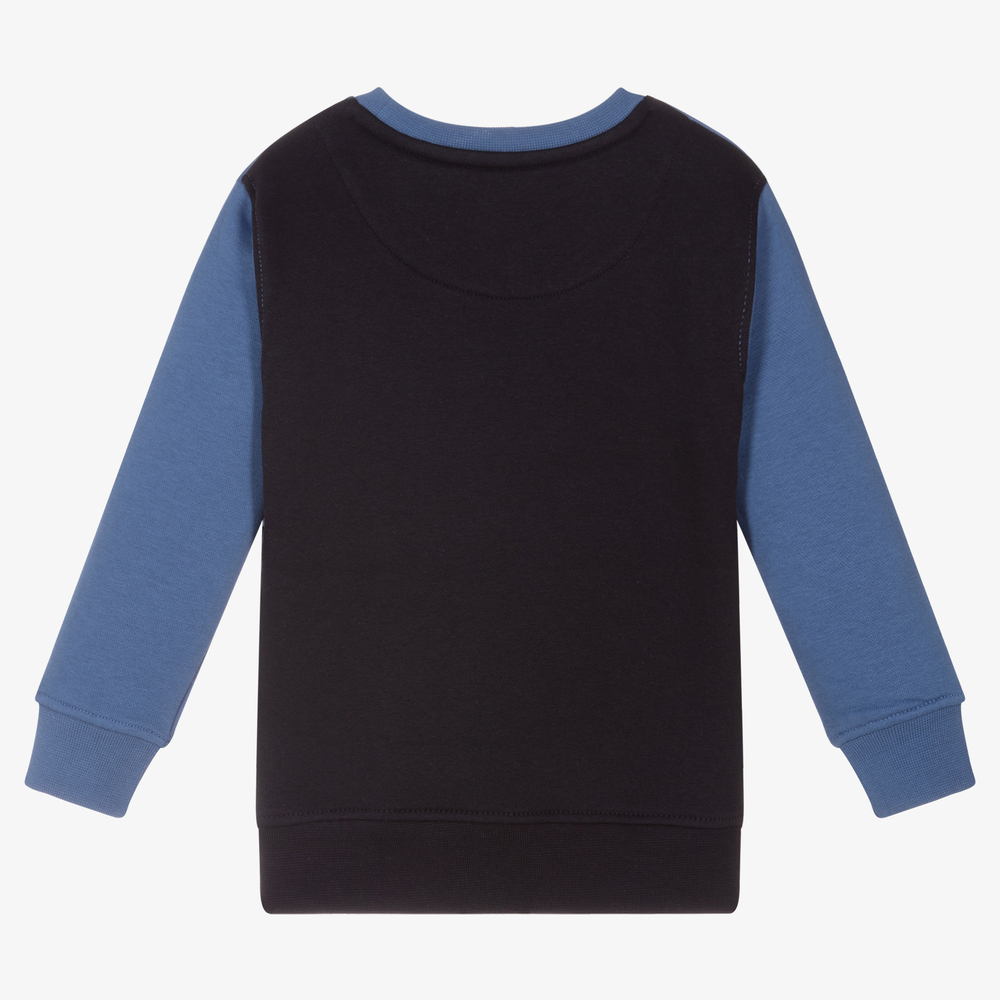 U.S. Polo Assn.-Boys Blue Cotton Sweatshirt | Childrensalon Outlet
