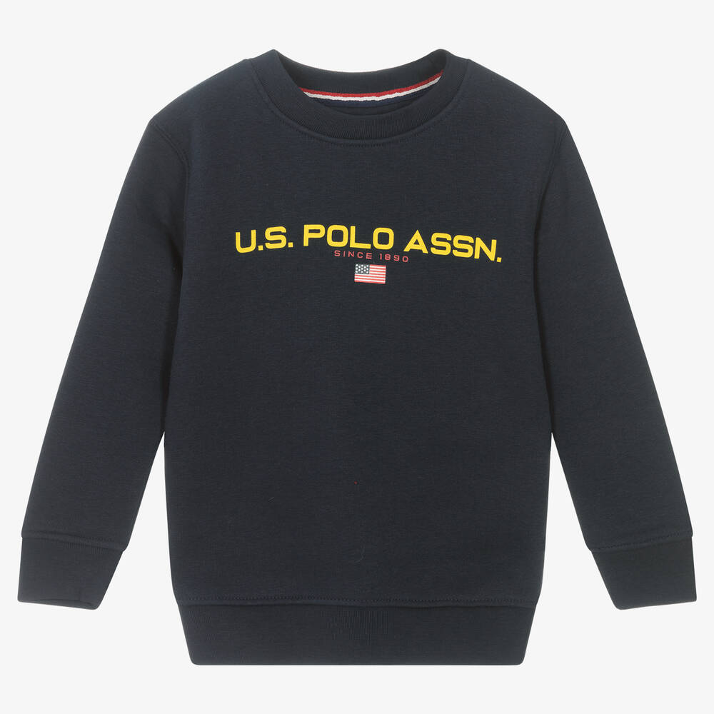 U.S. Polo Assn. - Boys Blue Cotton Sweatshirt | Childrensalon