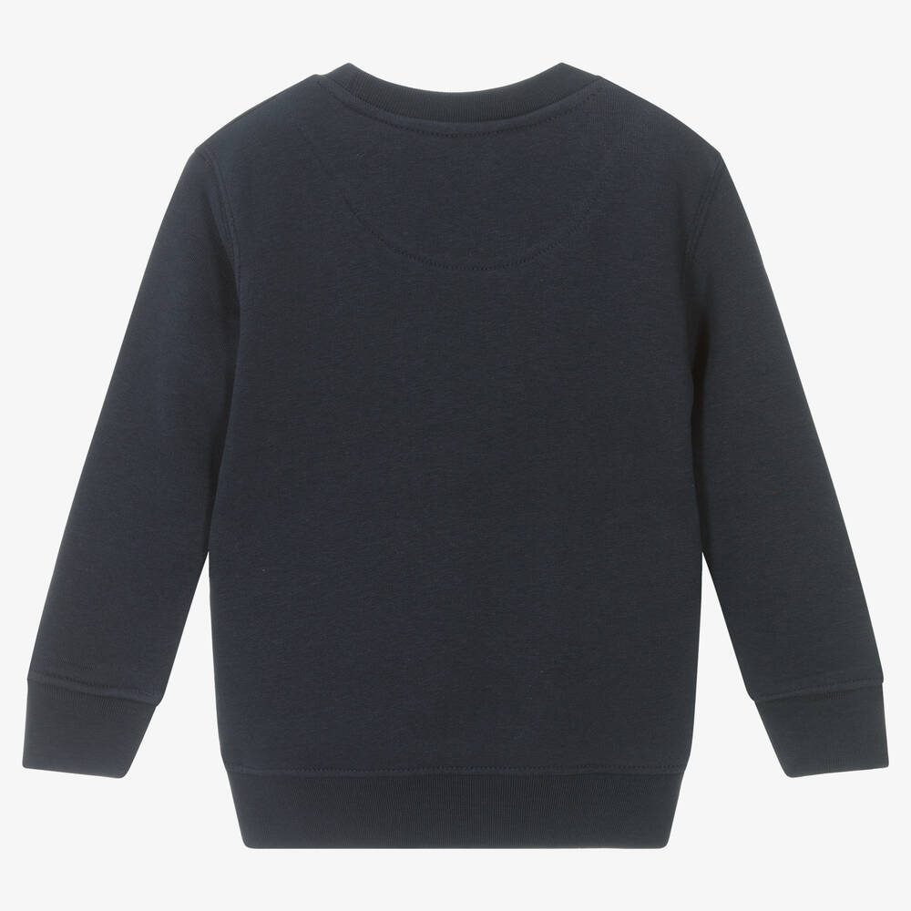 U.S. Polo Assn.-Boys Blue Cotton Sweatshirt | Childrensalon Outlet
