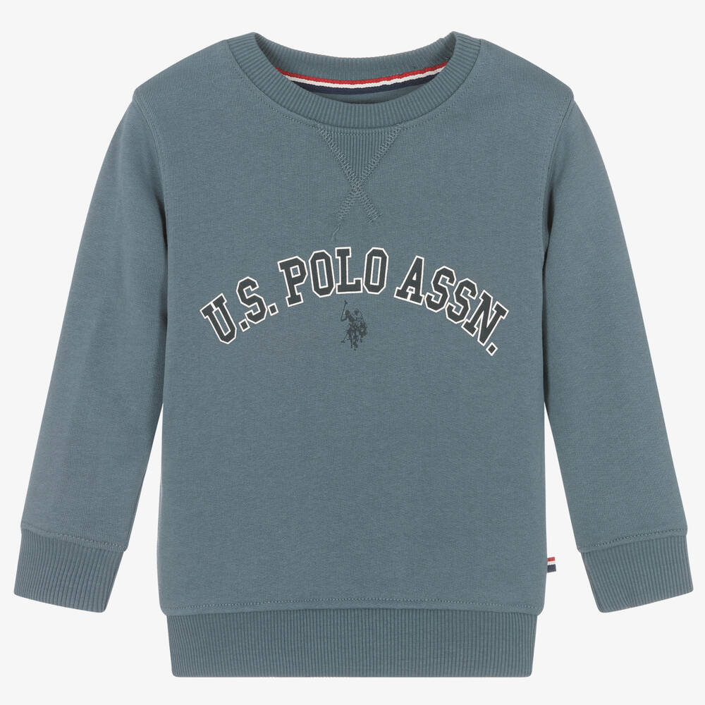 U.S. Polo Assn. - Boys Blue Cotton Sweatshirt | Childrensalon