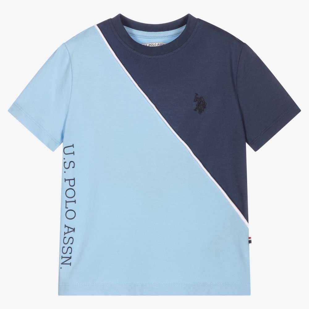 U.S. Polo Assn. - Boys Blue Cotton T-Shirt | Childrensalon