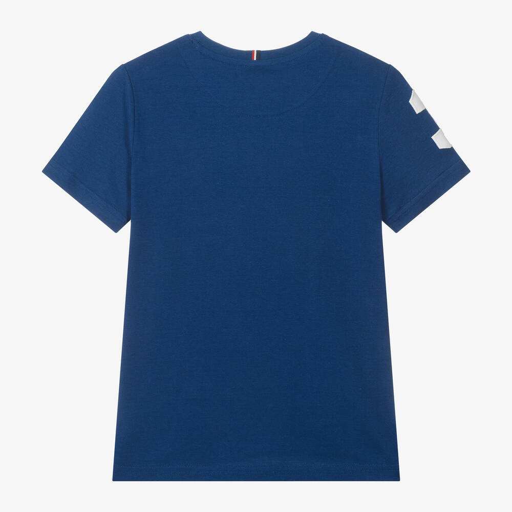 U.S. Polo Assn.-Boys Blue Cotton T-Shirt | Childrensalon Outlet