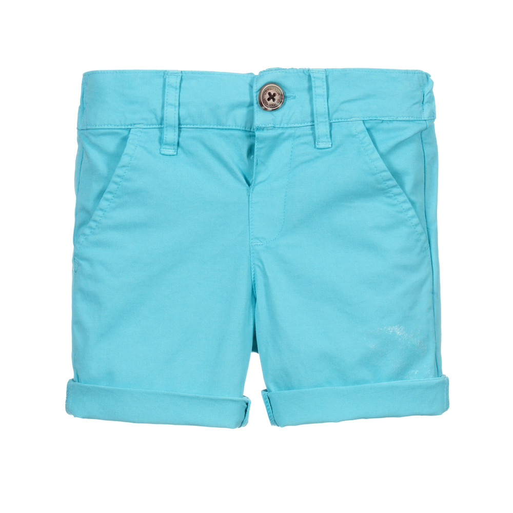 U.S. Polo Assn. - Boys Blue Cotton Twill Shorts | Childrensalon