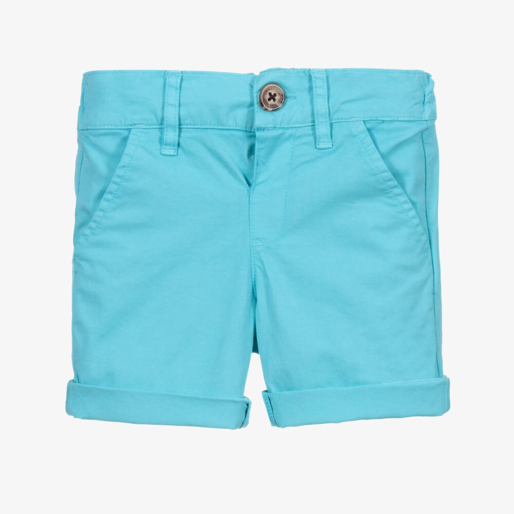 U.S. Polo Assn.-Boys Blue Cotton Twill Shorts | Childrensalon Outlet
