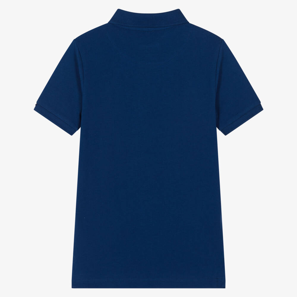 U.S. Polo Assn.-Boys Blue Double Horsemen Polo Shirt | Childrensalon Outlet