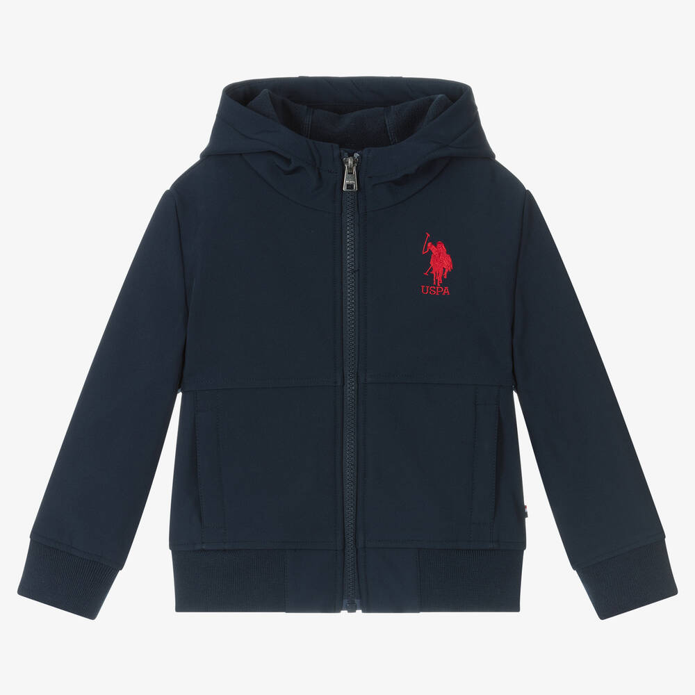 U.S. Polo Assn. - Boys Blue Hooded Jacket | Childrensalon