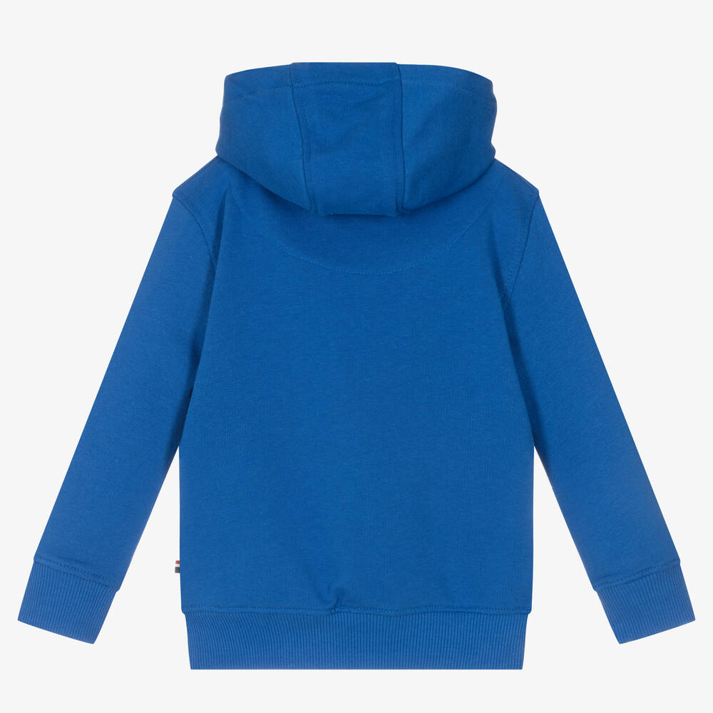 U.S. Polo Assn. Boys Blue Logo Cotton Hoodie Childrensalon Outlet