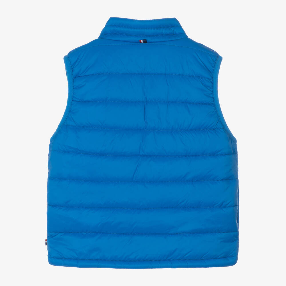 U.S. Polo Assn.-Boys Blue Puffer Gilet | Childrensalon Outlet