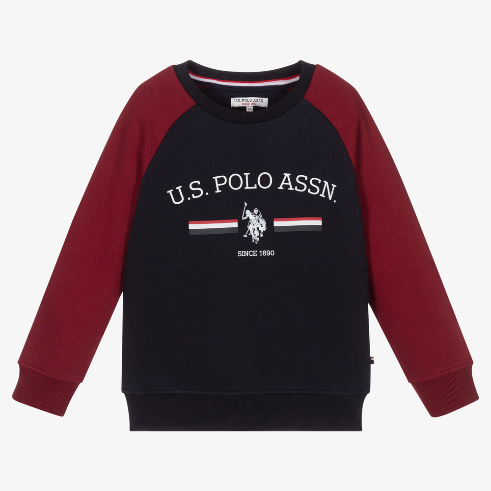 U.S. Polo Assn. - Boys Blue & Red Sweatshirt | Childrensalon