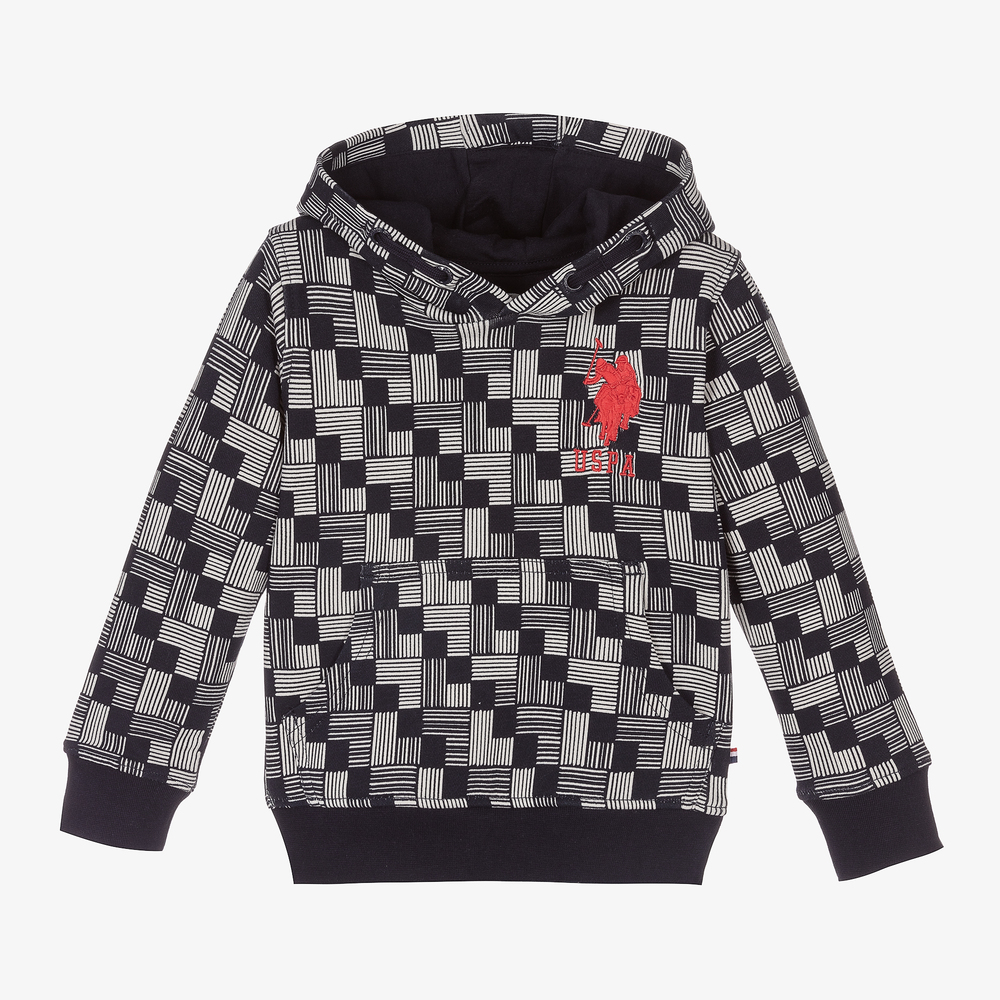 Black and white polo hoodie 2025