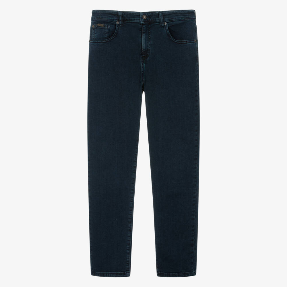 U.S. Polo Assn.-Boys Dark Blue Denim Slim Fit Jeans | Childrensalon Outlet