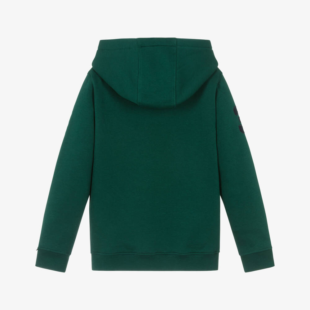 U.S. Polo Assn.-Boys Dark Green Cotton Jersey Hoodie | Childrensalon Outlet