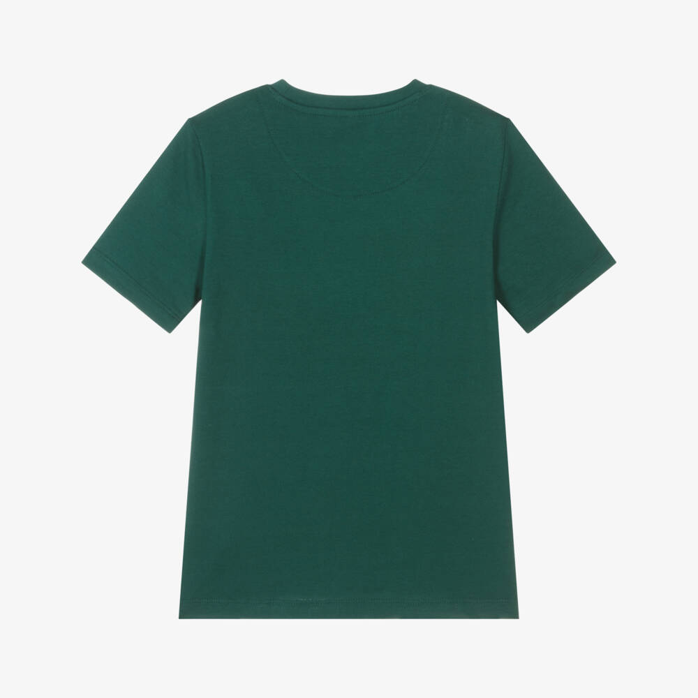 U.S. Polo Assn.-تيشيرت قطن بشعار لون أخضر للأولاد | Childrensalon Outlet