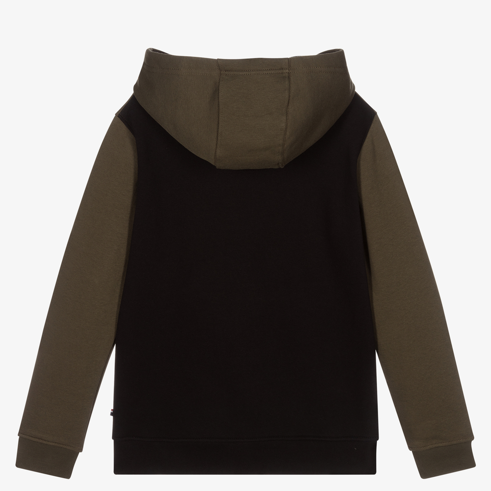U.S. Polo Assn.-Boys Green & Black Hoodie | Childrensalon Outlet