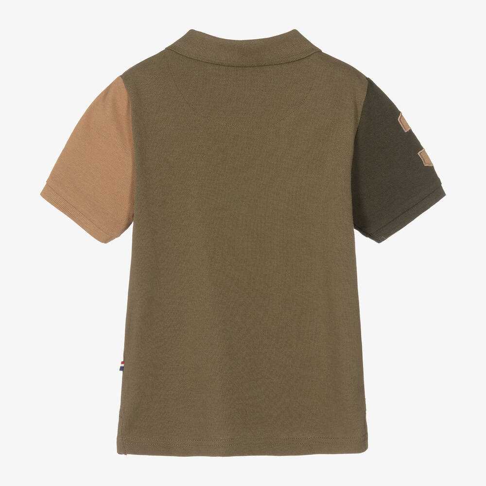 U.S. Polo Assn.-Boys Green Cotton Logo Polo Shirt | Childrensalon Outlet