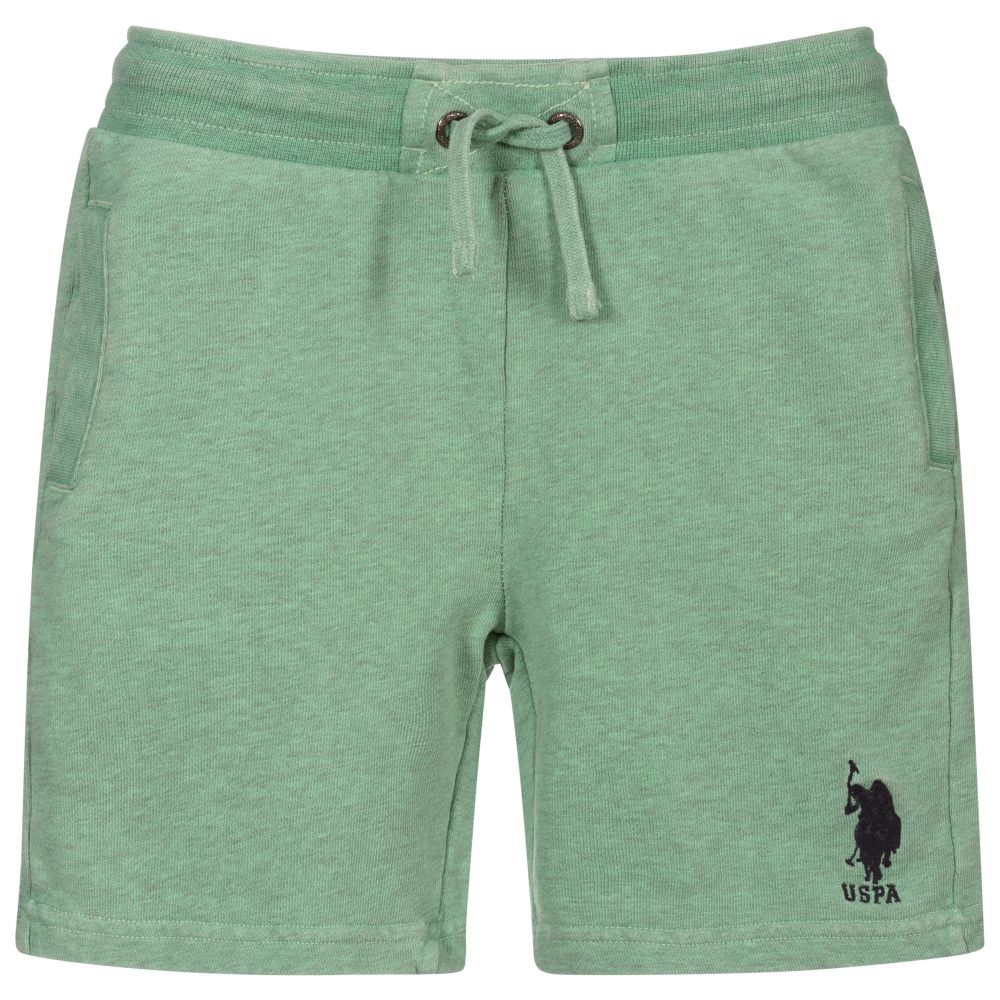 U.S. Polo Assn. - Boys Green Cotton Logo Shorts | Childrensalon