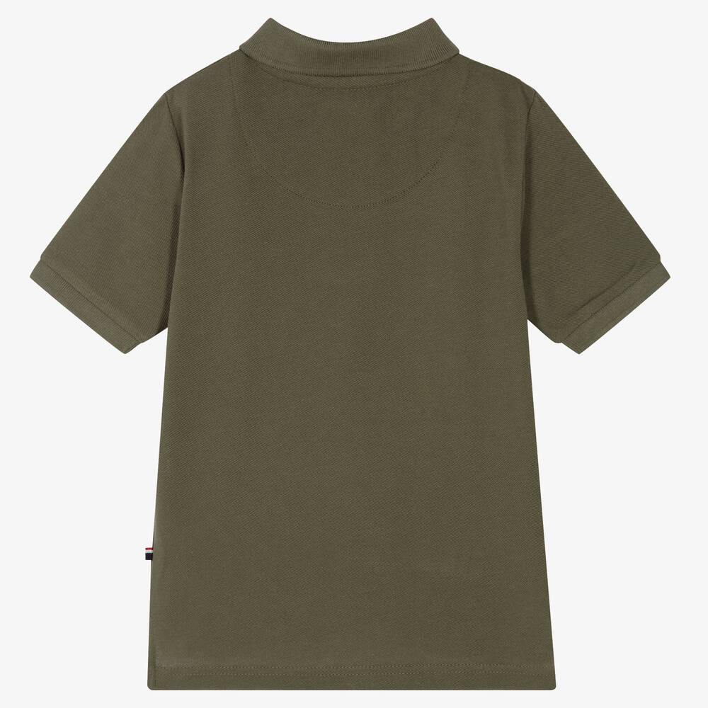U.S. Polo Assn.-Boys Green Cotton Polo Shirt | Childrensalon Outlet