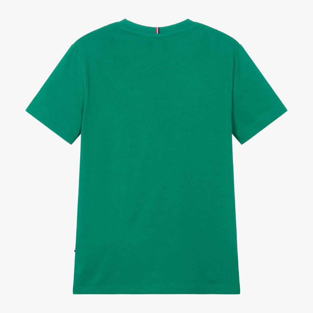 U.S. Polo Assn.-Boys Green Cotton T-Shirt | Childrensalon Outlet