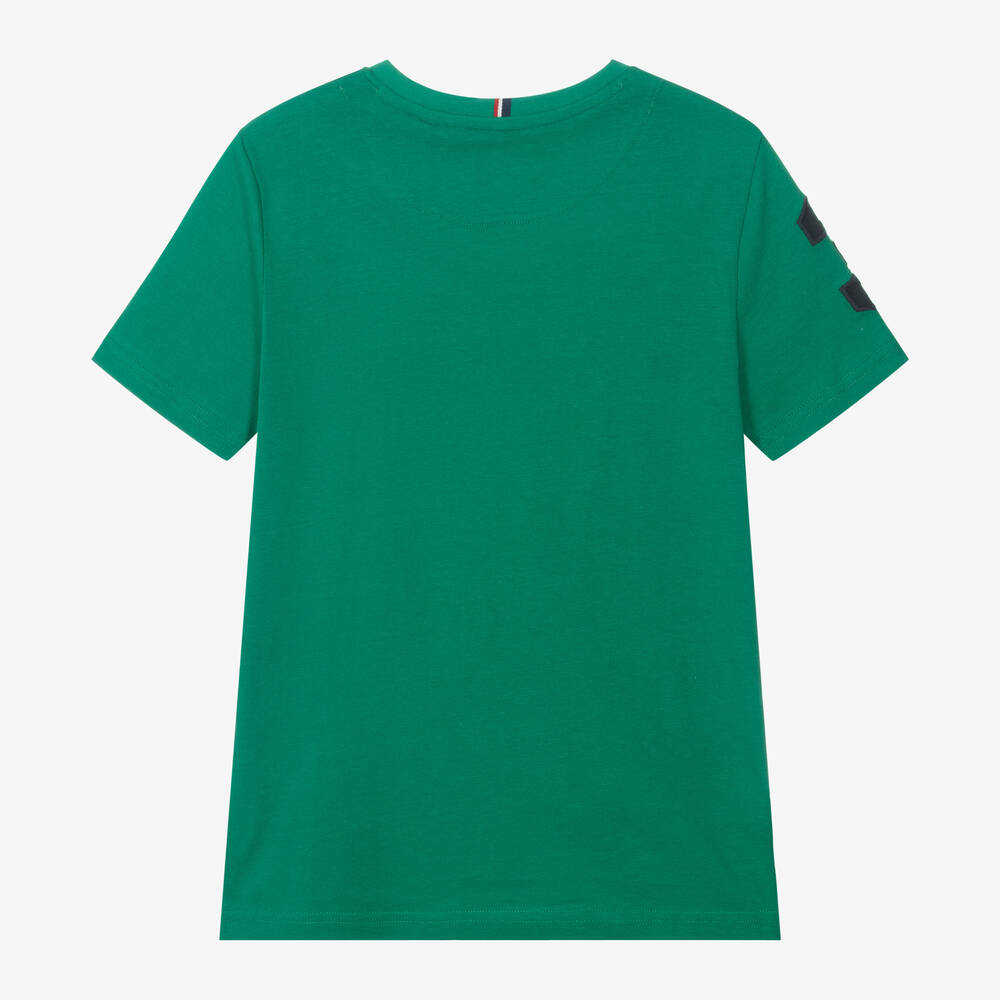 U.S. Polo Assn.-Boys Green Cotton T-Shirt | Childrensalon Outlet