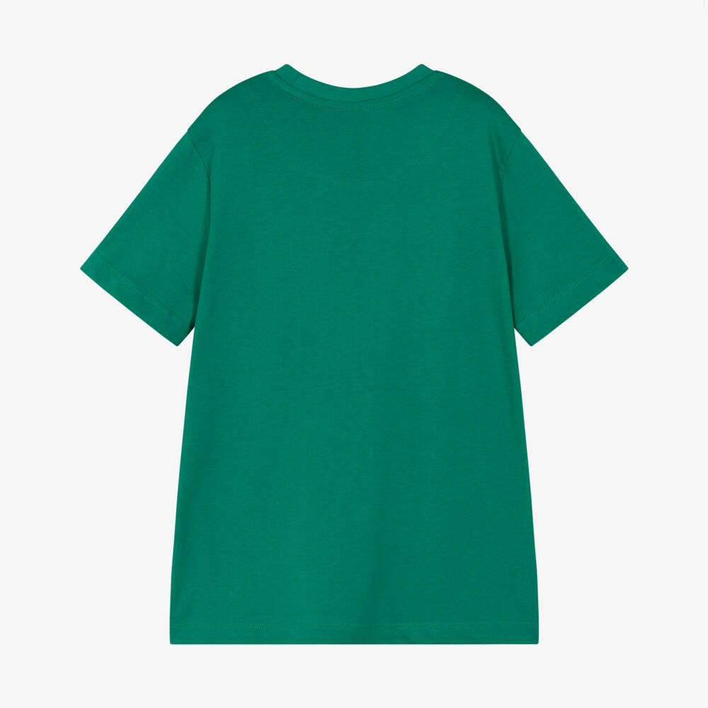 U.S. Polo Assn.-Boys Green Cotton T-Shirt with USPA Logo | Childrensalon Outlet