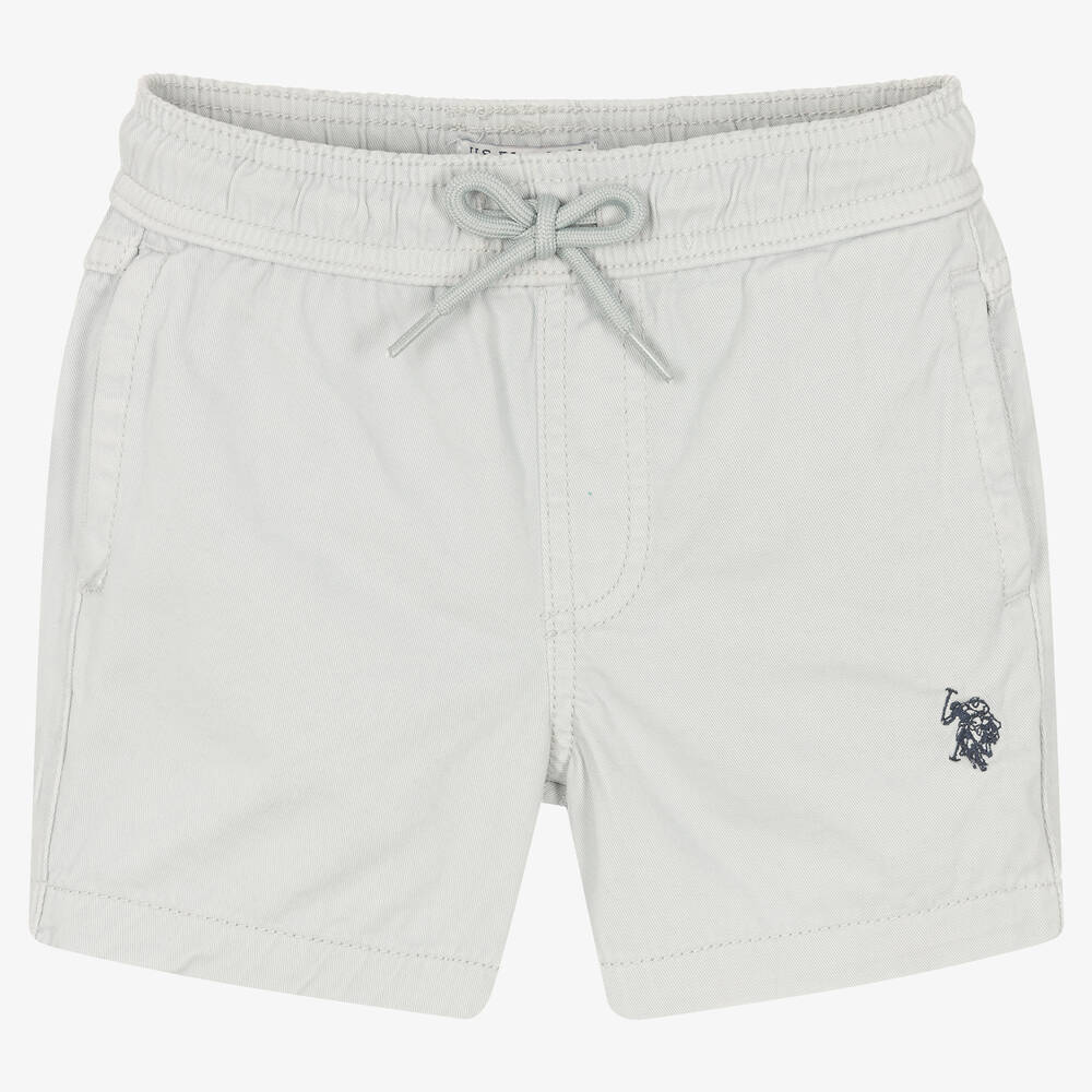 U.S. Polo Assn. - Boys Grey Cotton Shorts | Childrensalon
