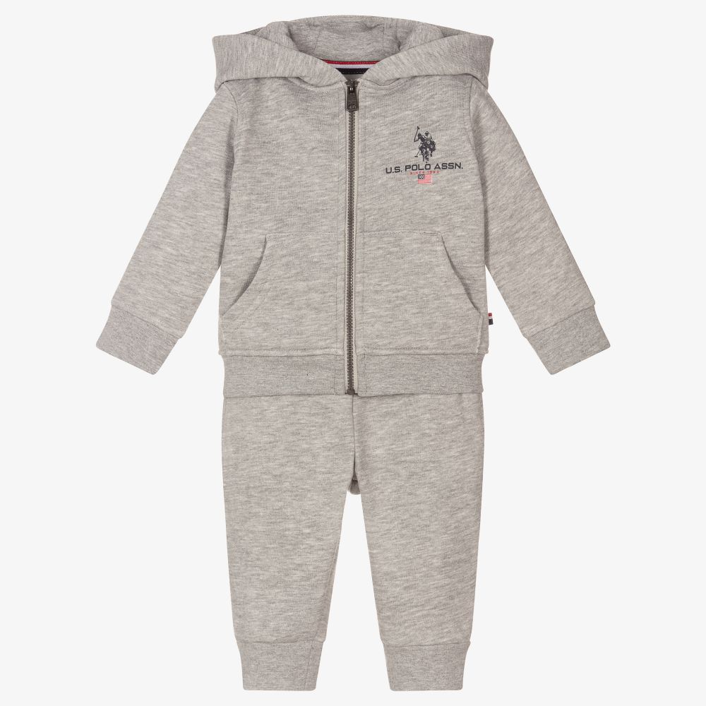 U.S. Polo Assn. Sweatsuit set - Gray - Trendyol