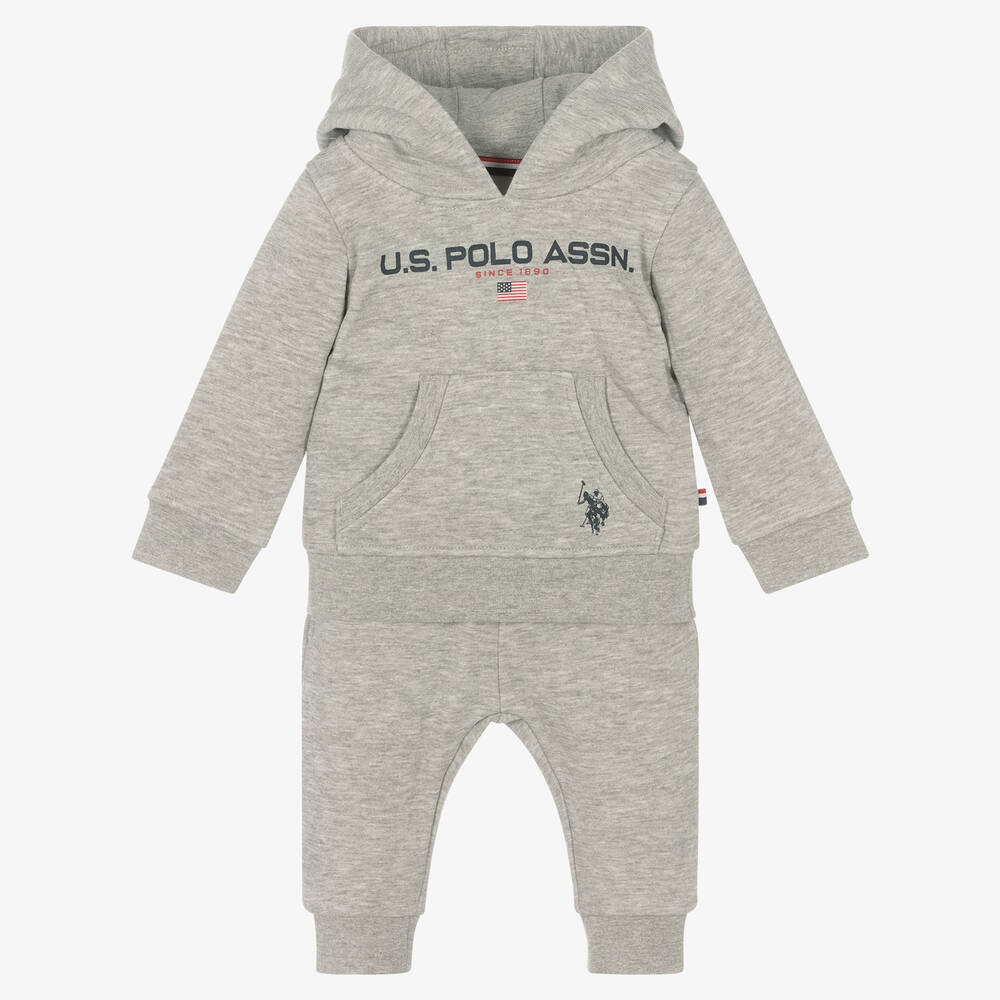 Boys Grey Hooded Tracksuit