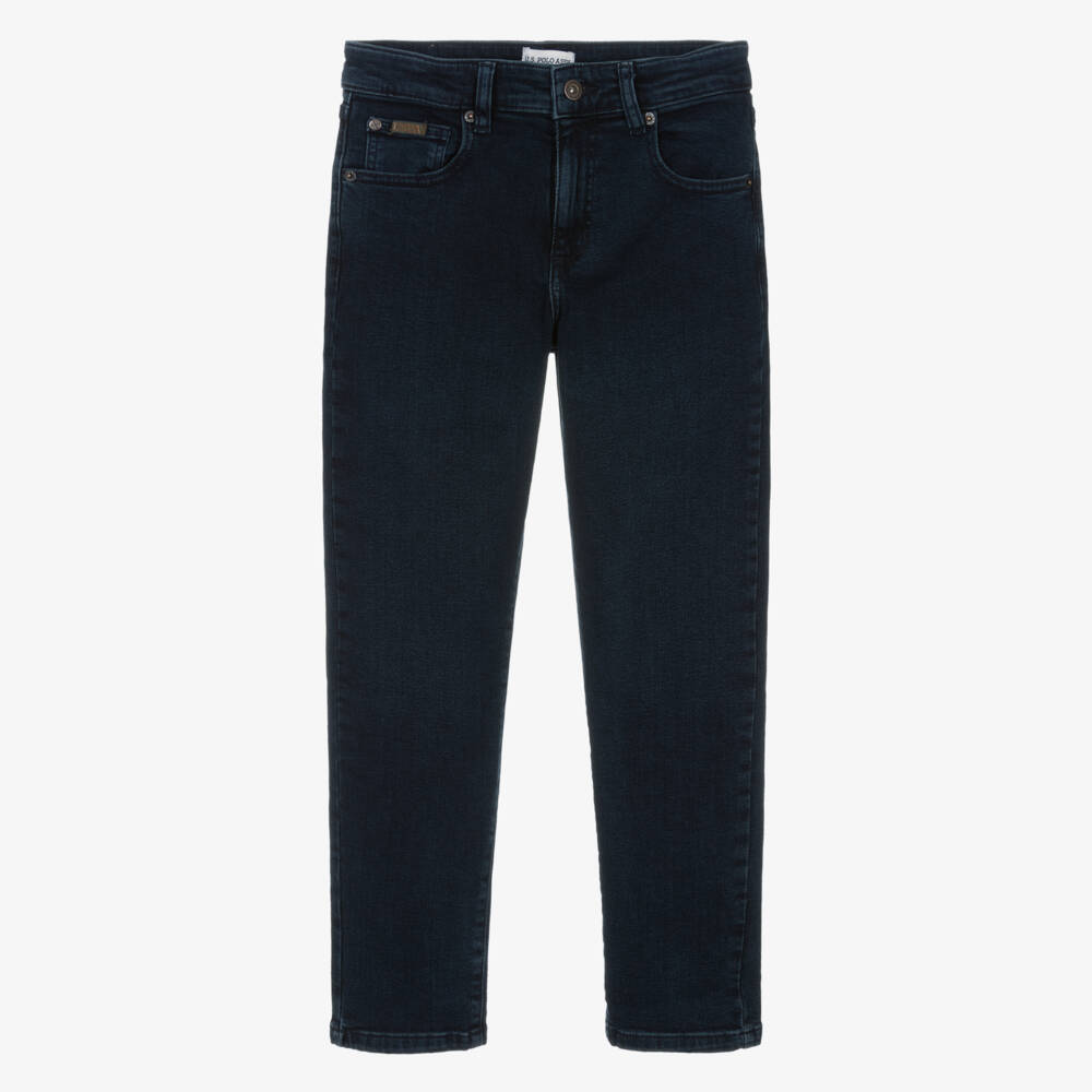 U.S. Polo Assn.-Boys Indigo Blue Denim Slim Fit Jeans | Childrensalon Outlet