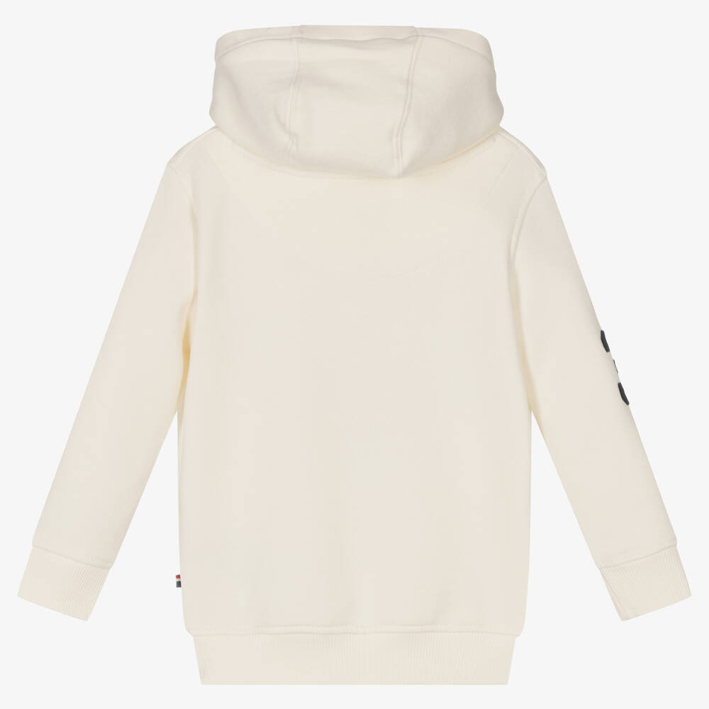 U.S. Polo Assn. Boys Ivory Cotton Logo Hoodie Childrensalon Outlet