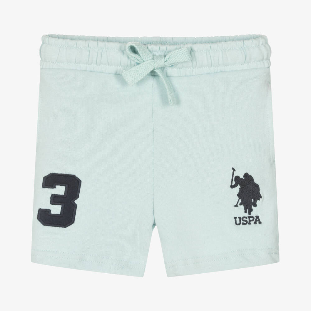 U.S. Polo Assn. - Boys Light Blue Cotton Shorts | Childrensalon