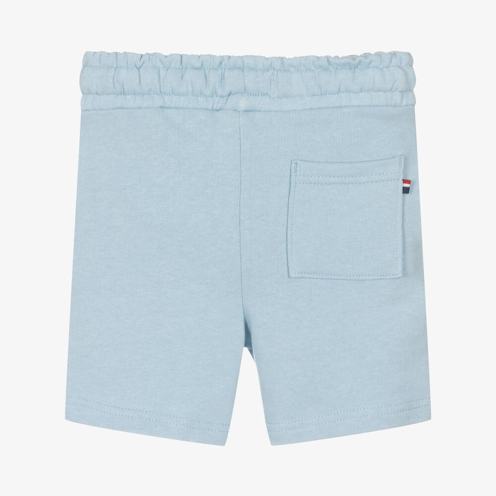 U.S. Polo Assn.-Boys Light Blue Cotton Shorts | Childrensalon Outlet