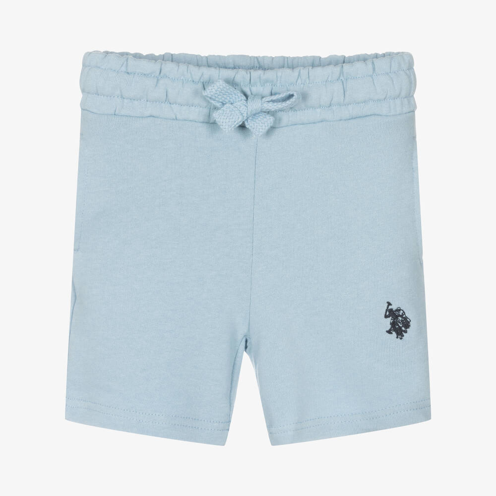 U.S. Polo Assn. - Boys Light Blue Cotton Shorts | Childrensalon