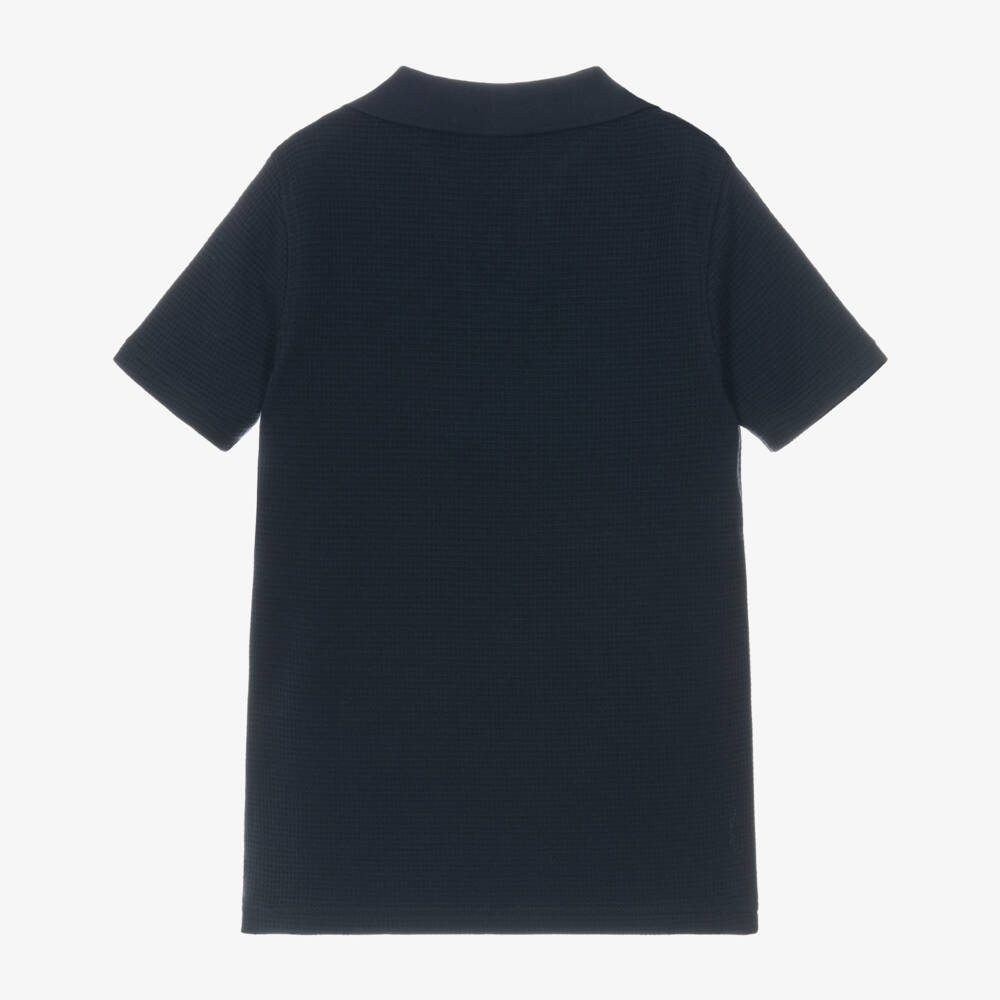 U.S. Polo Assn.-Boys Navy Blue Cotton Jersey T-Shirt with Double Horseman Logo | Childrensalon Outlet